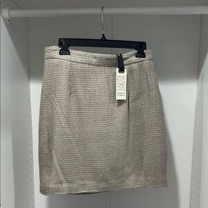 BB Dakota Tan Ribbed Mini Pencil Skirt